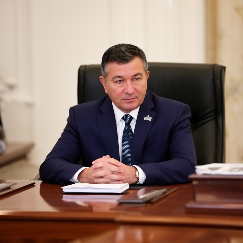 AI-generated illustration of President of Uzbekistan