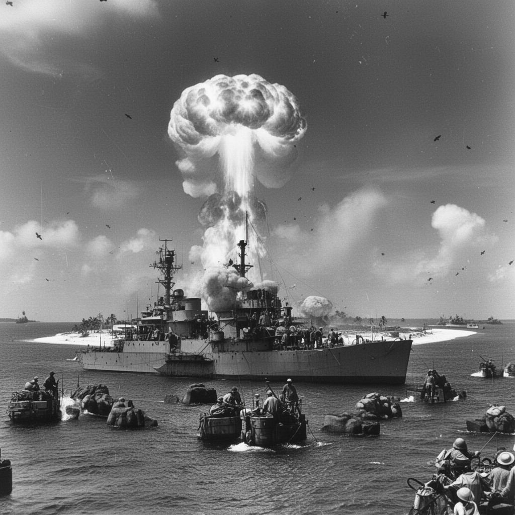 AI-generated illustration of Operation Crossroads