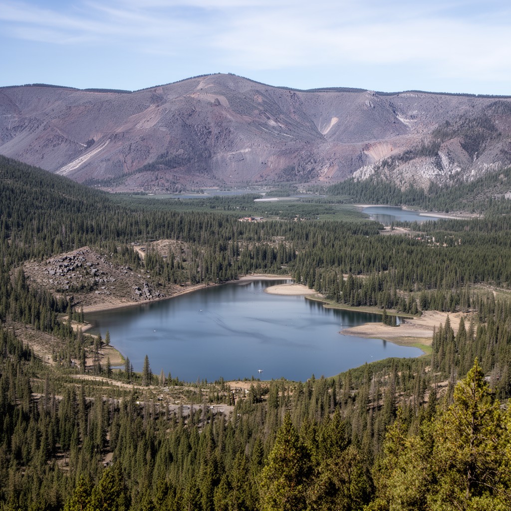 AI-generated illustration of Medicine Lake Recreation Area