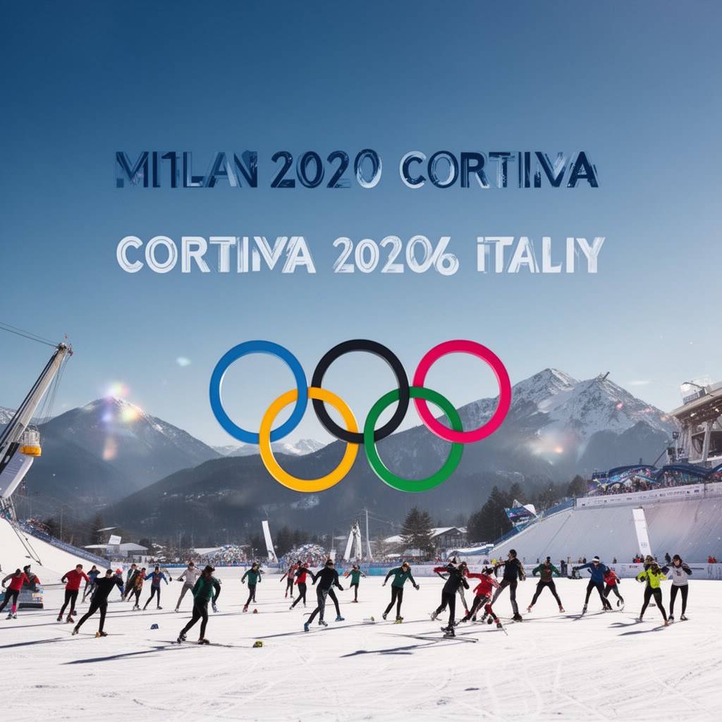 AI-generated illustration of 2026 Winter Olympics