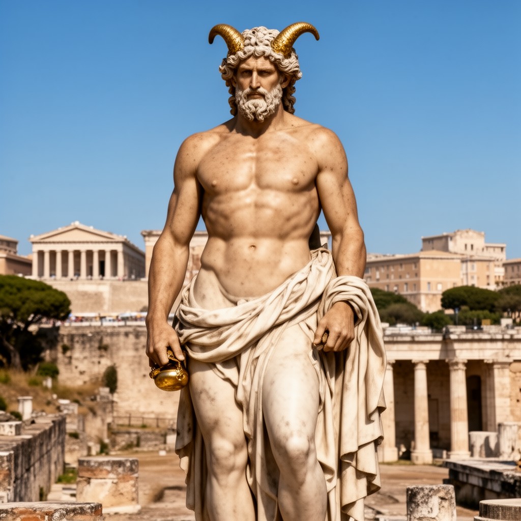 AI-generated illustration of Dionysius I of Syracuse