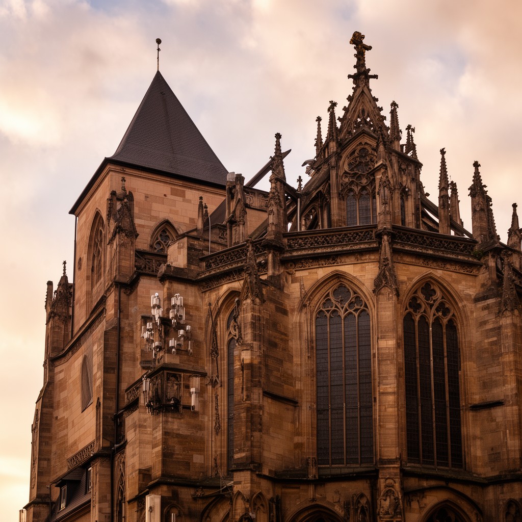 AI-generated illustration of Église Saint-Thomas de Strasbourg