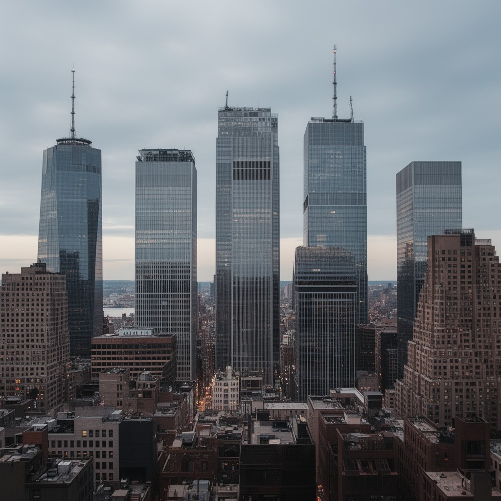 AI-generated illustration of 5 World Trade Center (planned)