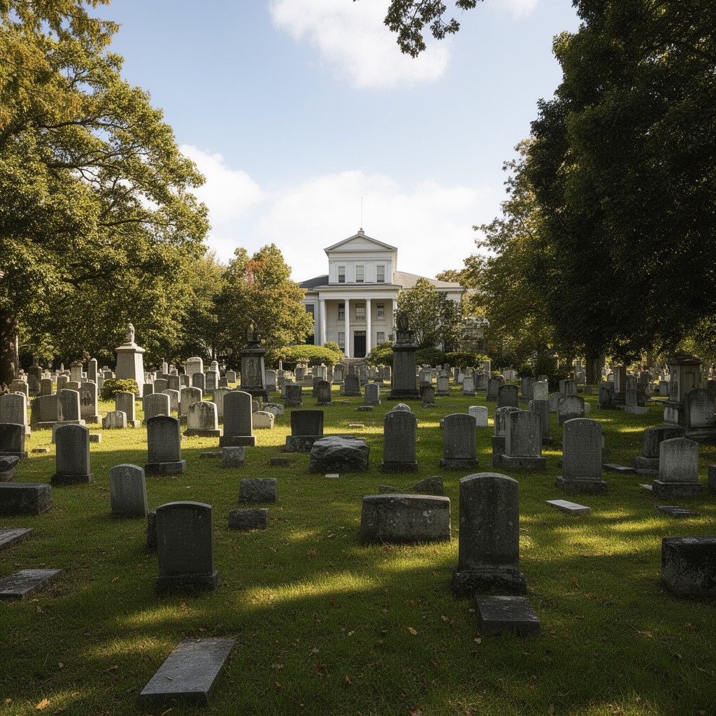 AI-generated illustration of Youngs Memorial Cemetery