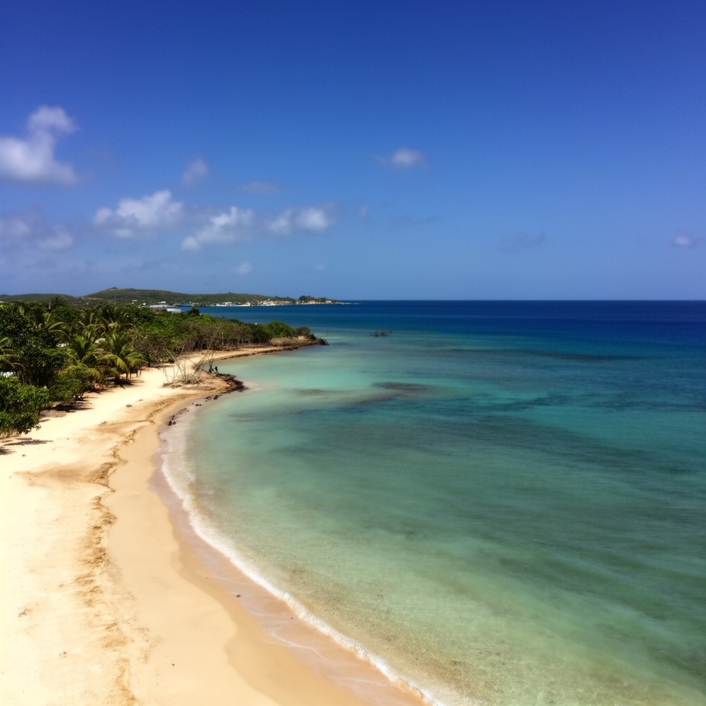AI-generated illustration of Playa Larga