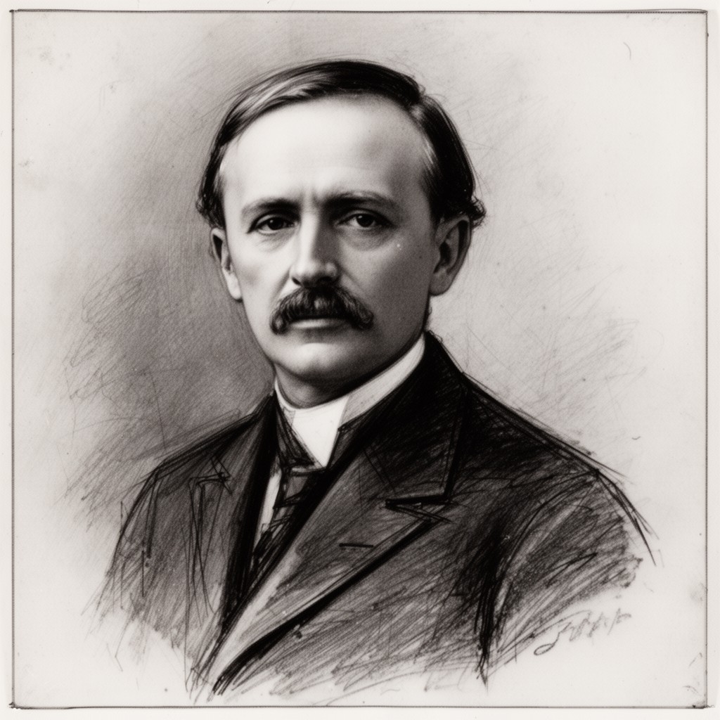 AI-generated illustration of Felix Klein
