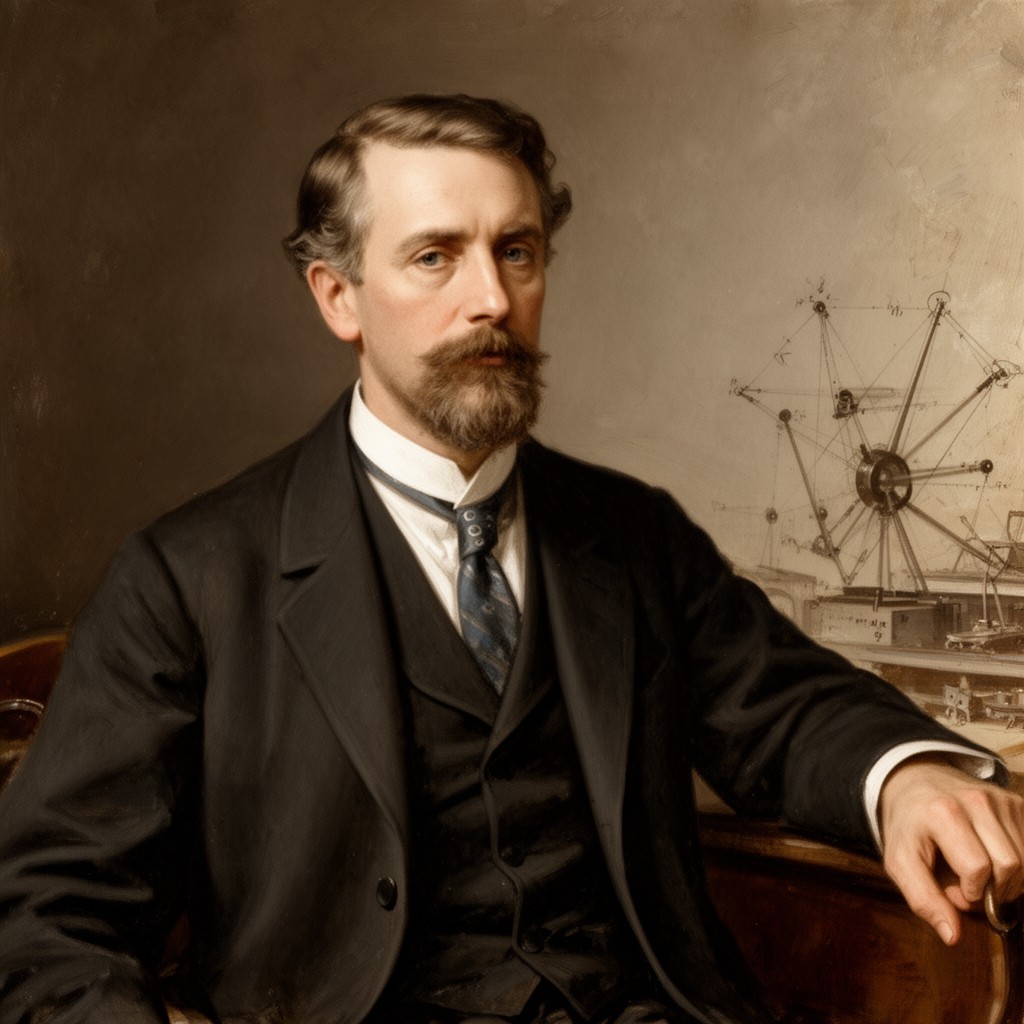 AI-generated illustration of Joseph Larmor