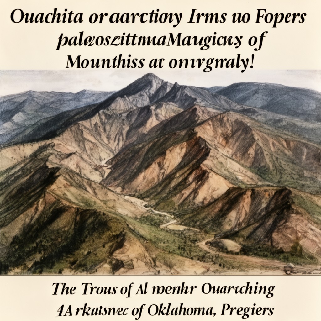 AI-generated illustration of Ouachita orogeny