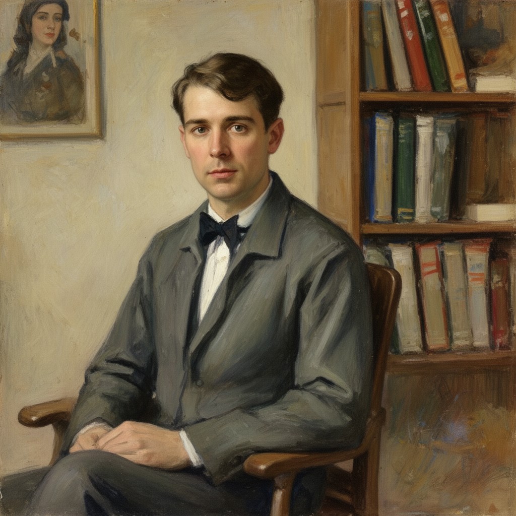 AI-generated illustration of Jacques Raverat