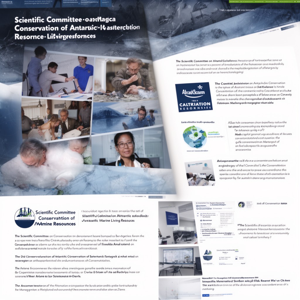 AI-generated illustration of Scientific Committee on the Conservation of Antarctic Marine Living Resources