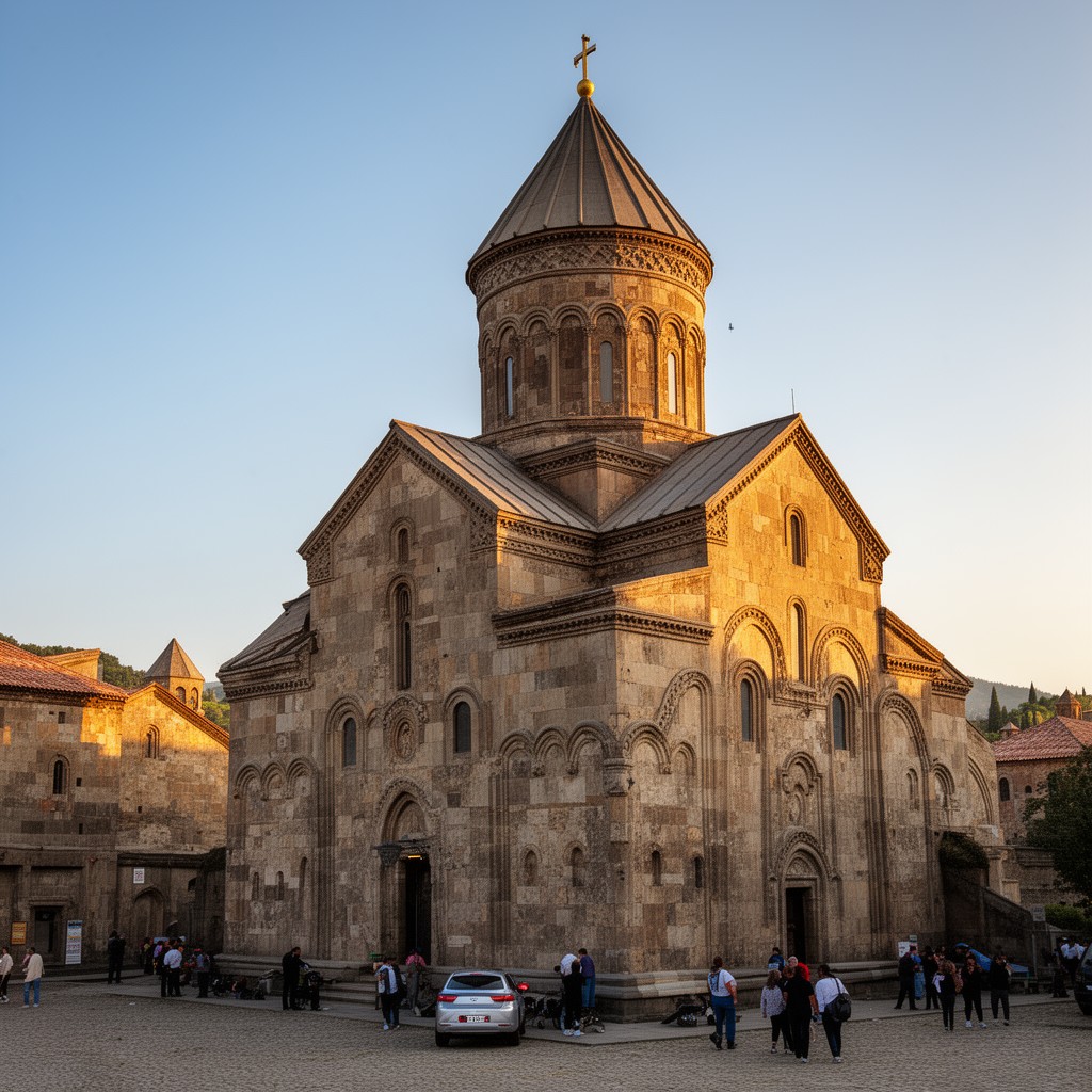 AI-generated illustration of Svetitskhoveli Cathedral