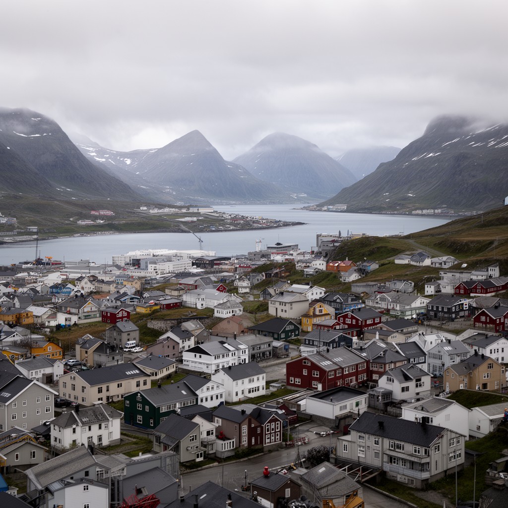 AI-generated illustration of Nuuk