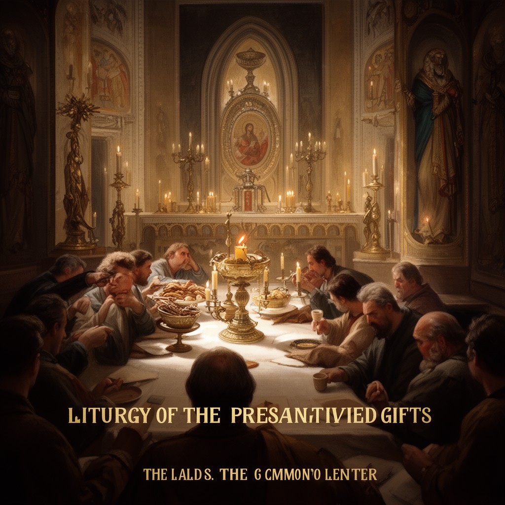 AI-generated illustration of Liturgy of the Presanctified Gifts
