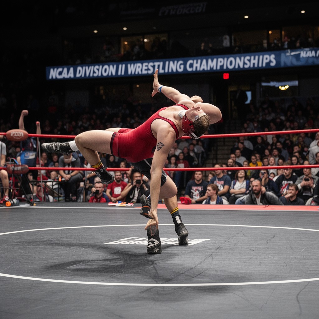 AI-generated illustration of NCAA Division II Wrestling Championships