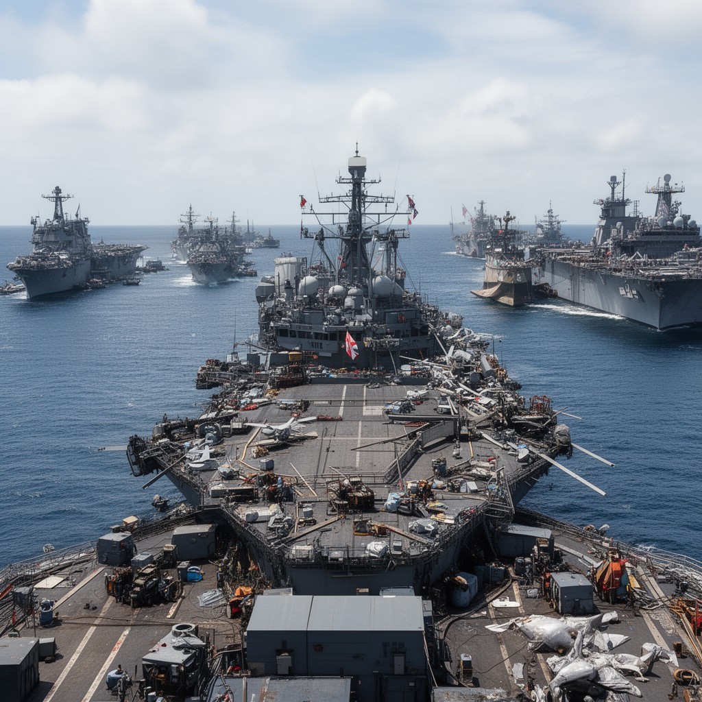 AI-generated illustration of United States Third Fleet