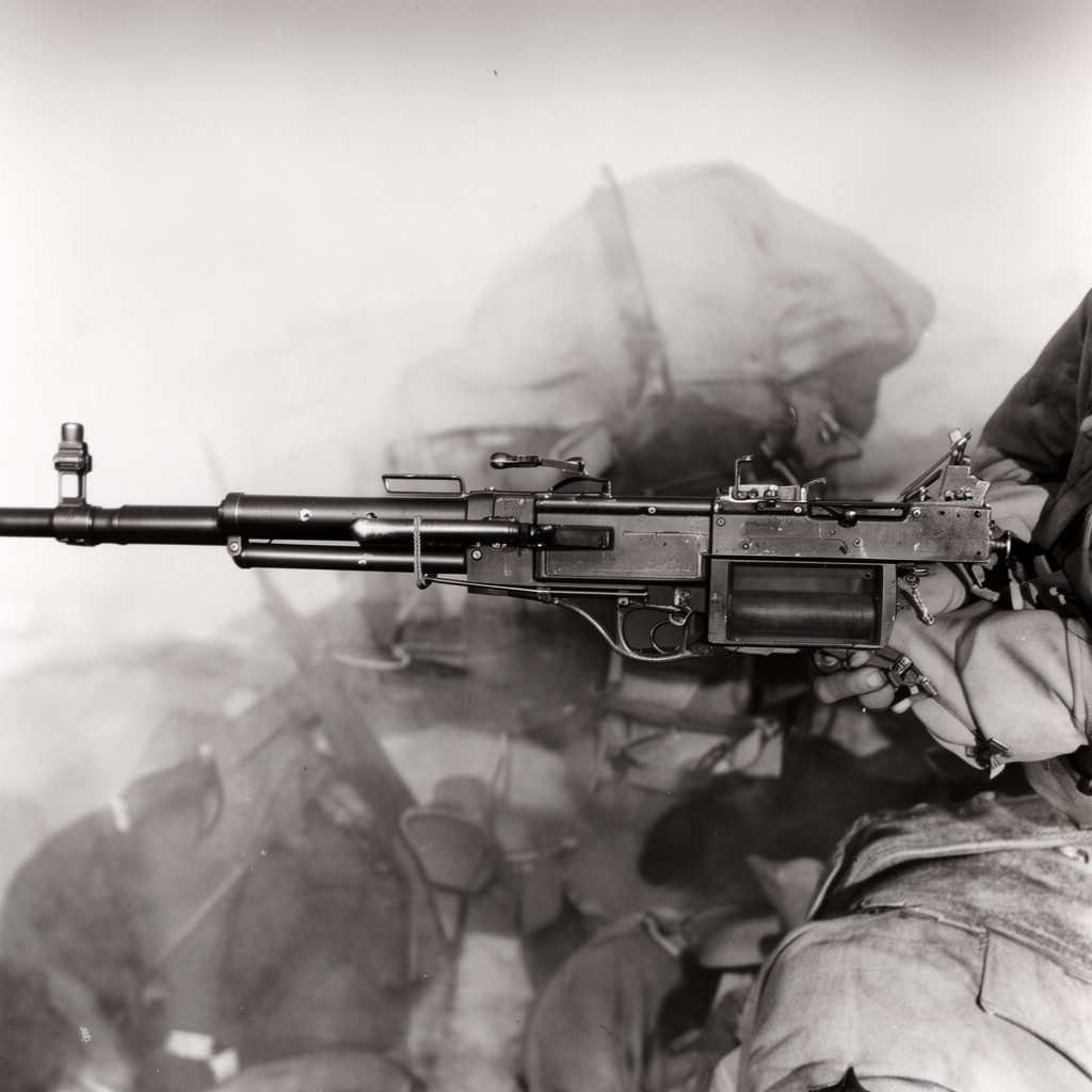AI-generated illustration of MG 81 machine gun