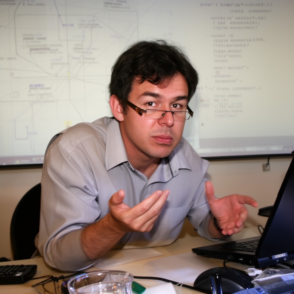 AI-generated illustration of Linus Torvalds