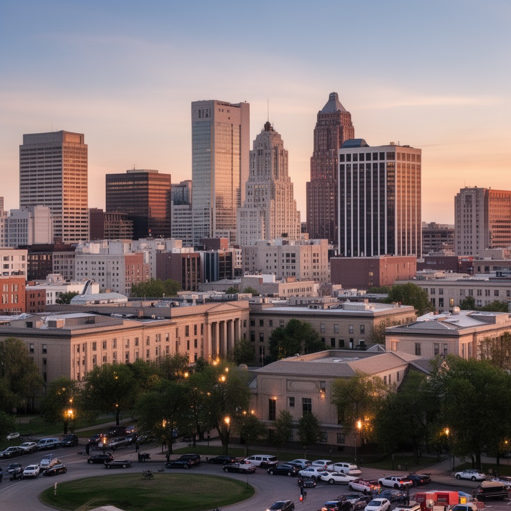 AI-generated illustration of Columbus, Ohio
