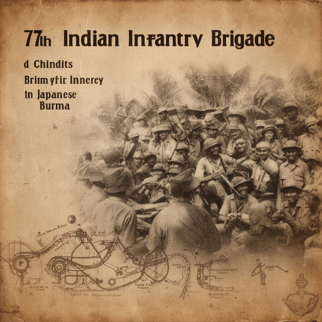 AI-generated illustration of 77th Indian Infantry Brigade