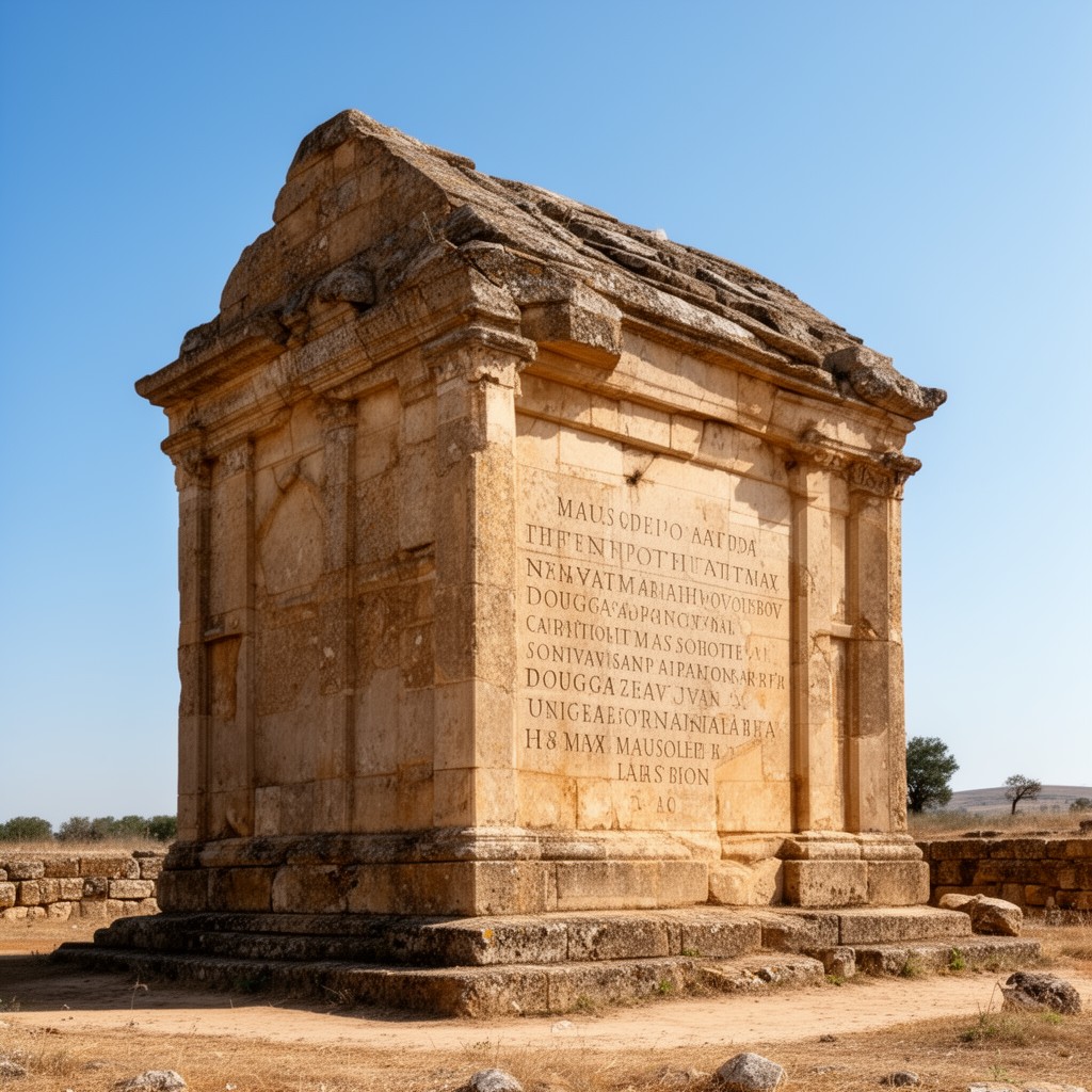 AI-generated illustration of mausoleum of Ateban