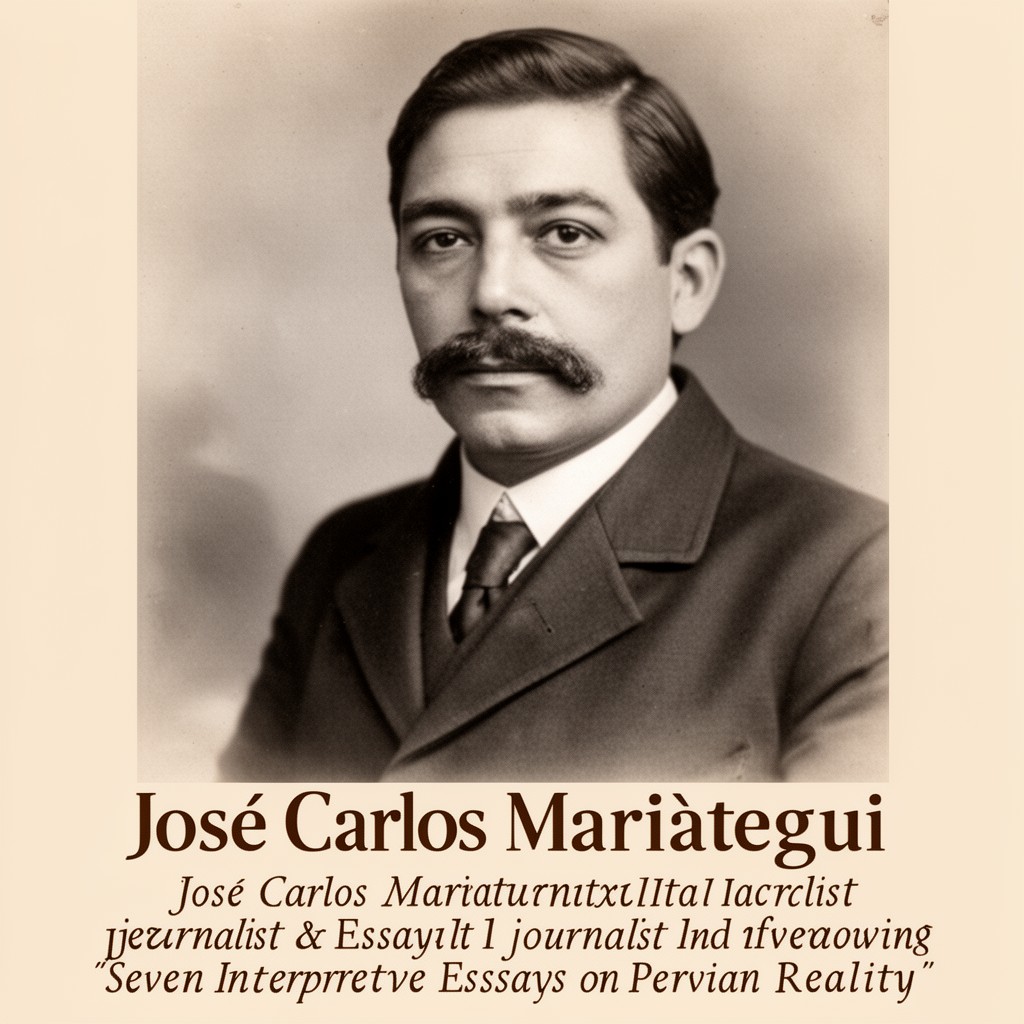 AI-generated illustration of José Carlos Mariátegui