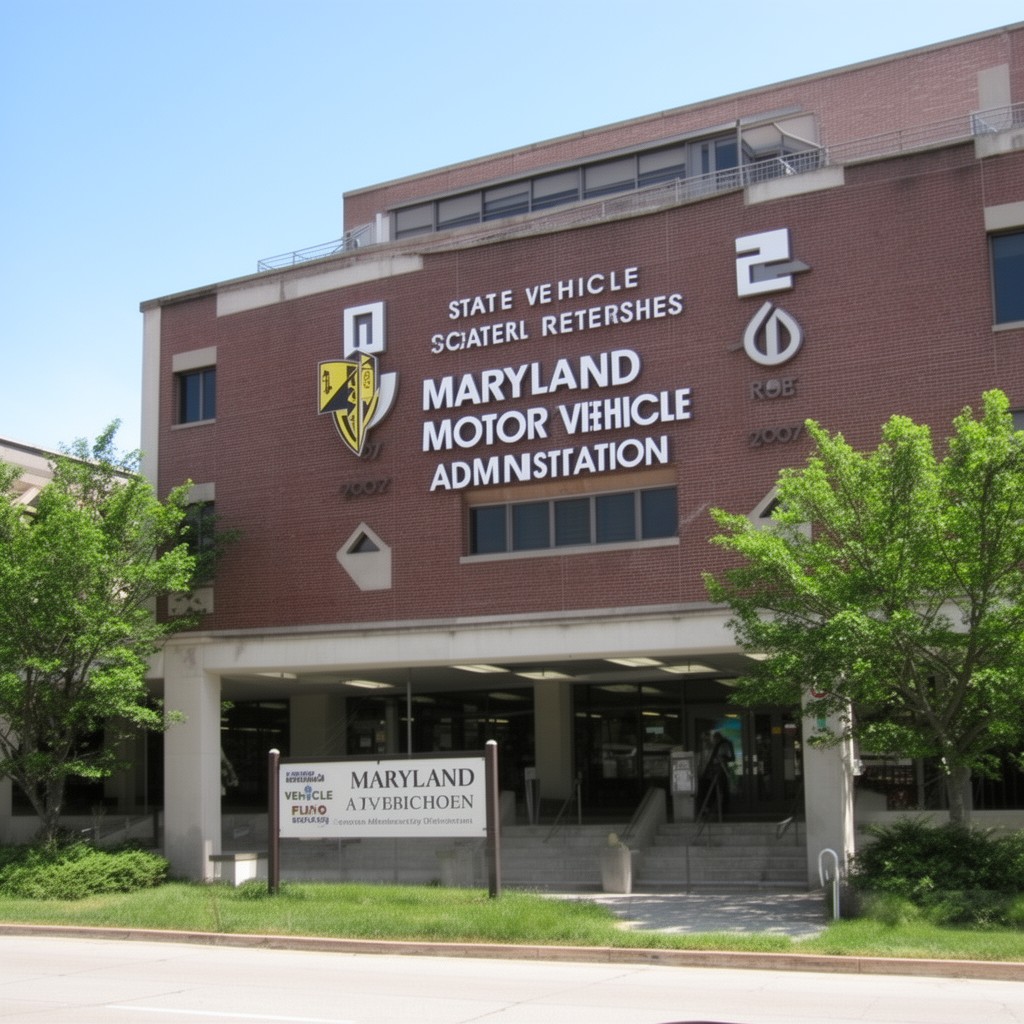 AI-generated illustration of Maryland Motor Vehicle Administration