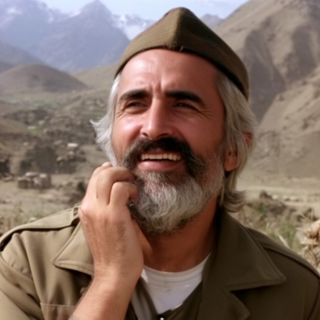 AI-generated illustration of Ahmad Shah Massoud