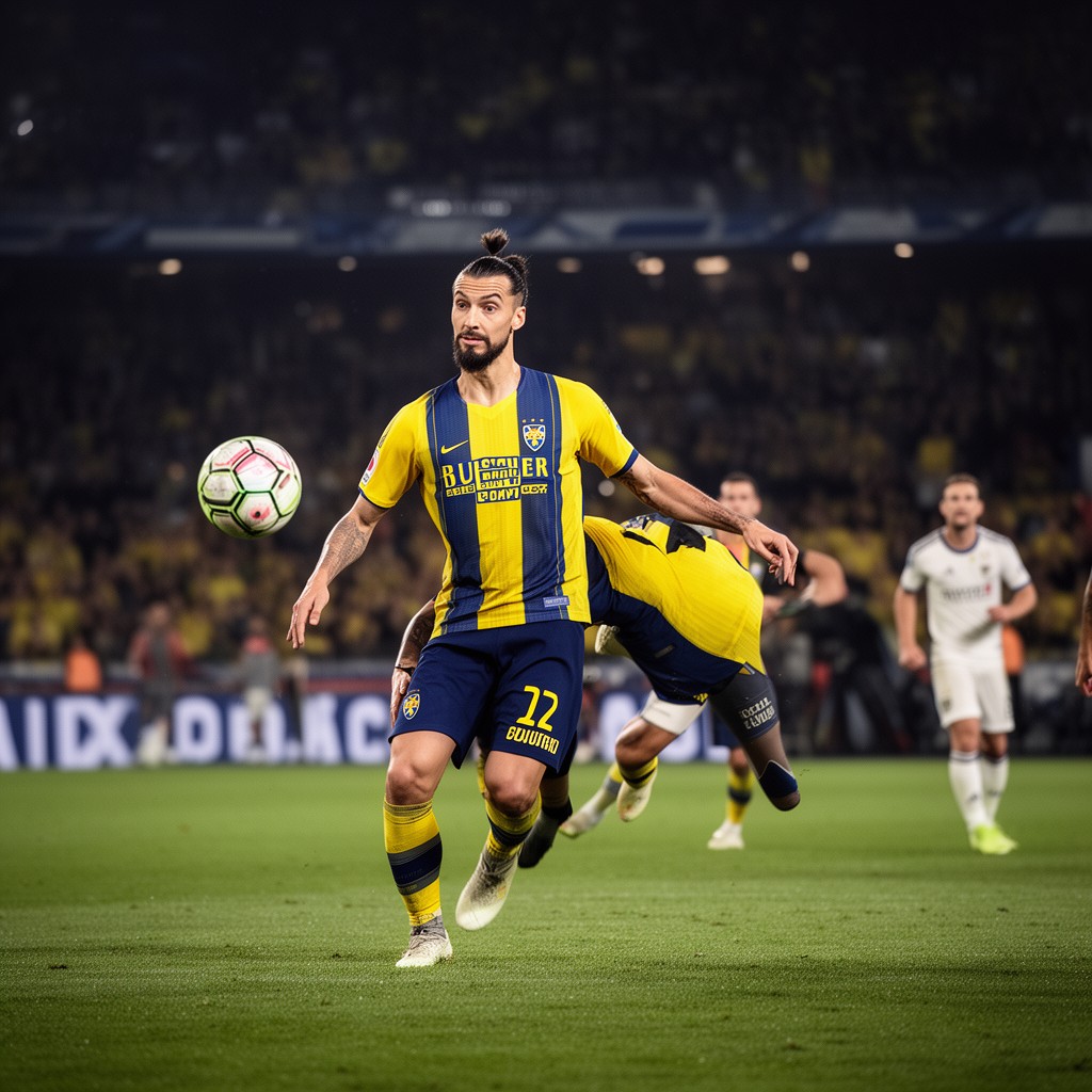 AI-generated illustration of Zlatan Ibrahimović