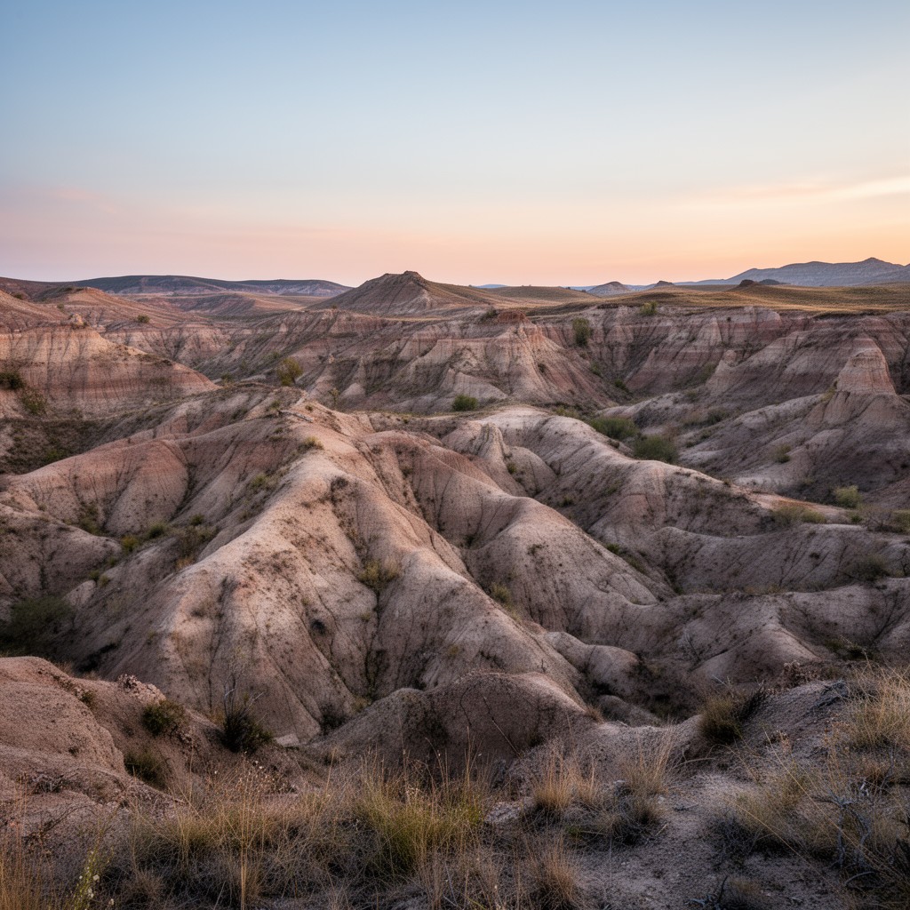 AI-generated illustration of Badlands