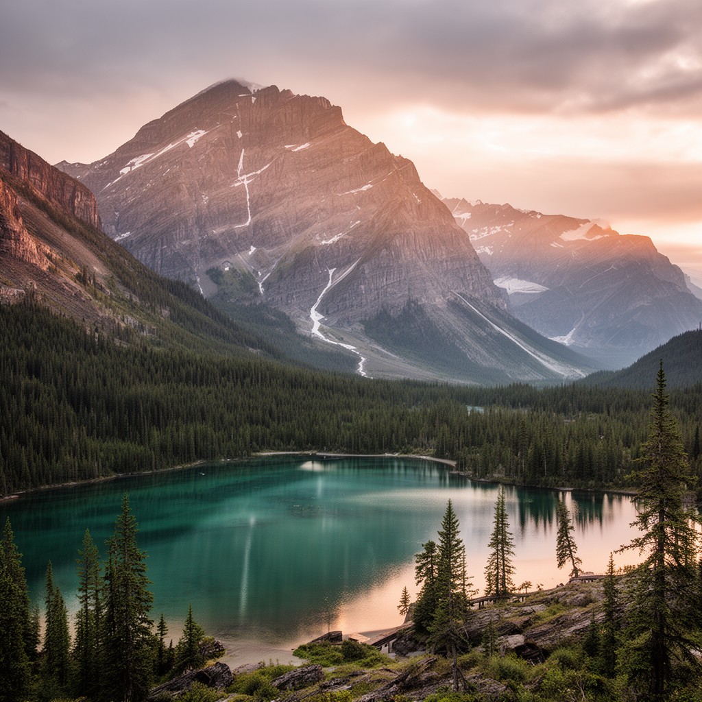 AI-generated illustration of Jasper National Park