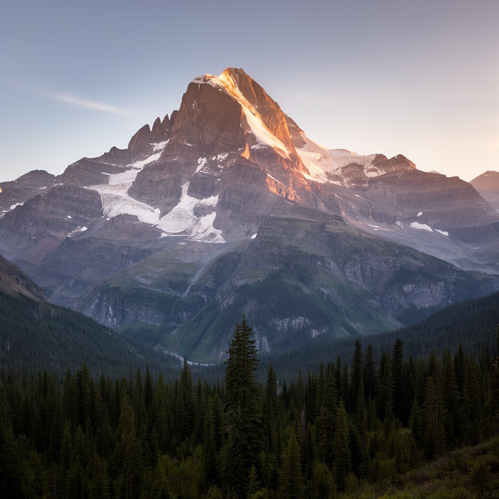 AI-generated illustration of Mount Robson