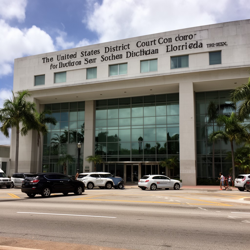 AI-generated illustration of United States District Court for the Southern District of Florida