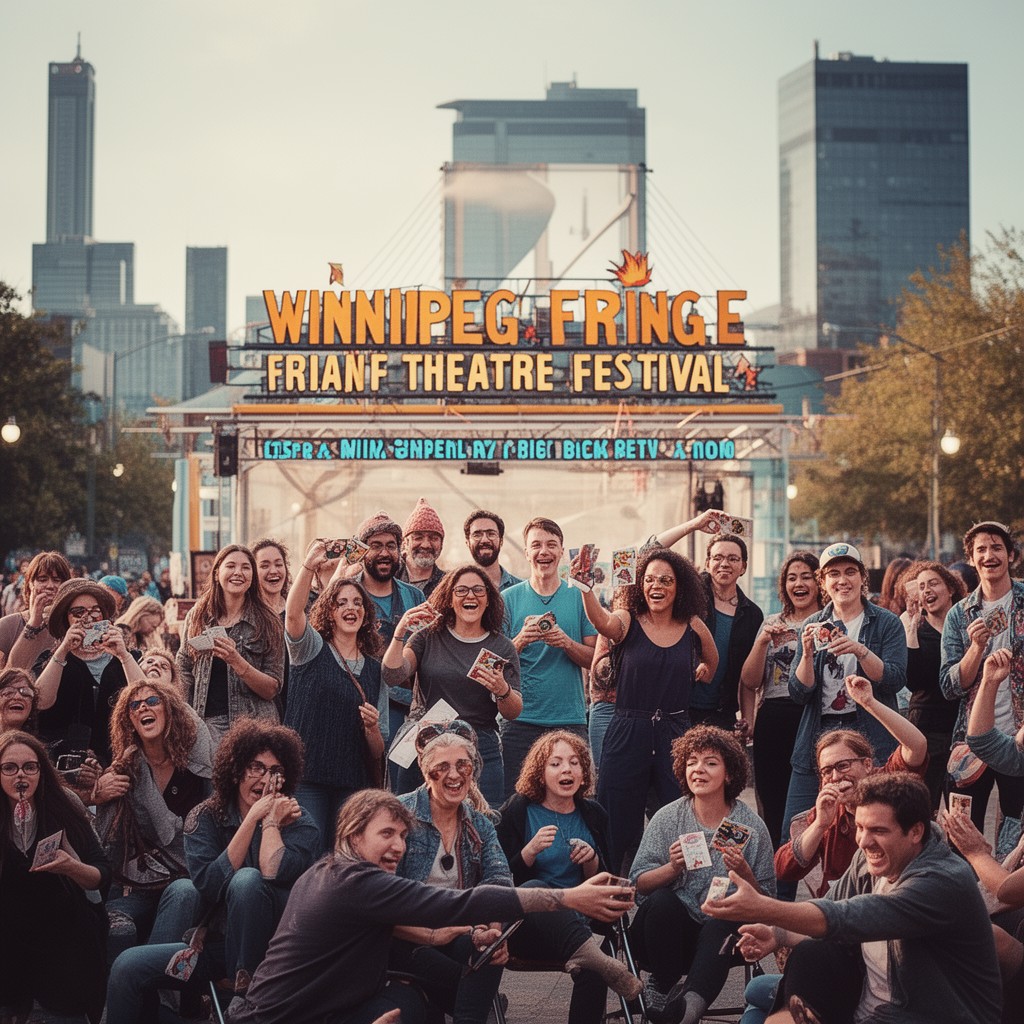 AI-generated illustration of Winnipeg Fringe Theatre Festival