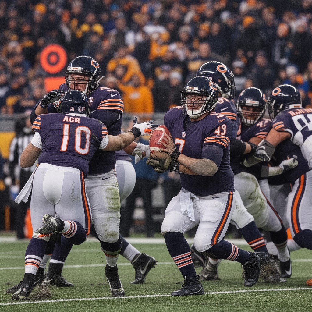 AI-generated illustration of Chicago Bears–Minnesota Vikings rivalry