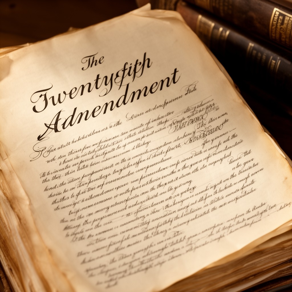 AI-generated illustration of Twenty-fifth Amendment to the United States Constitution