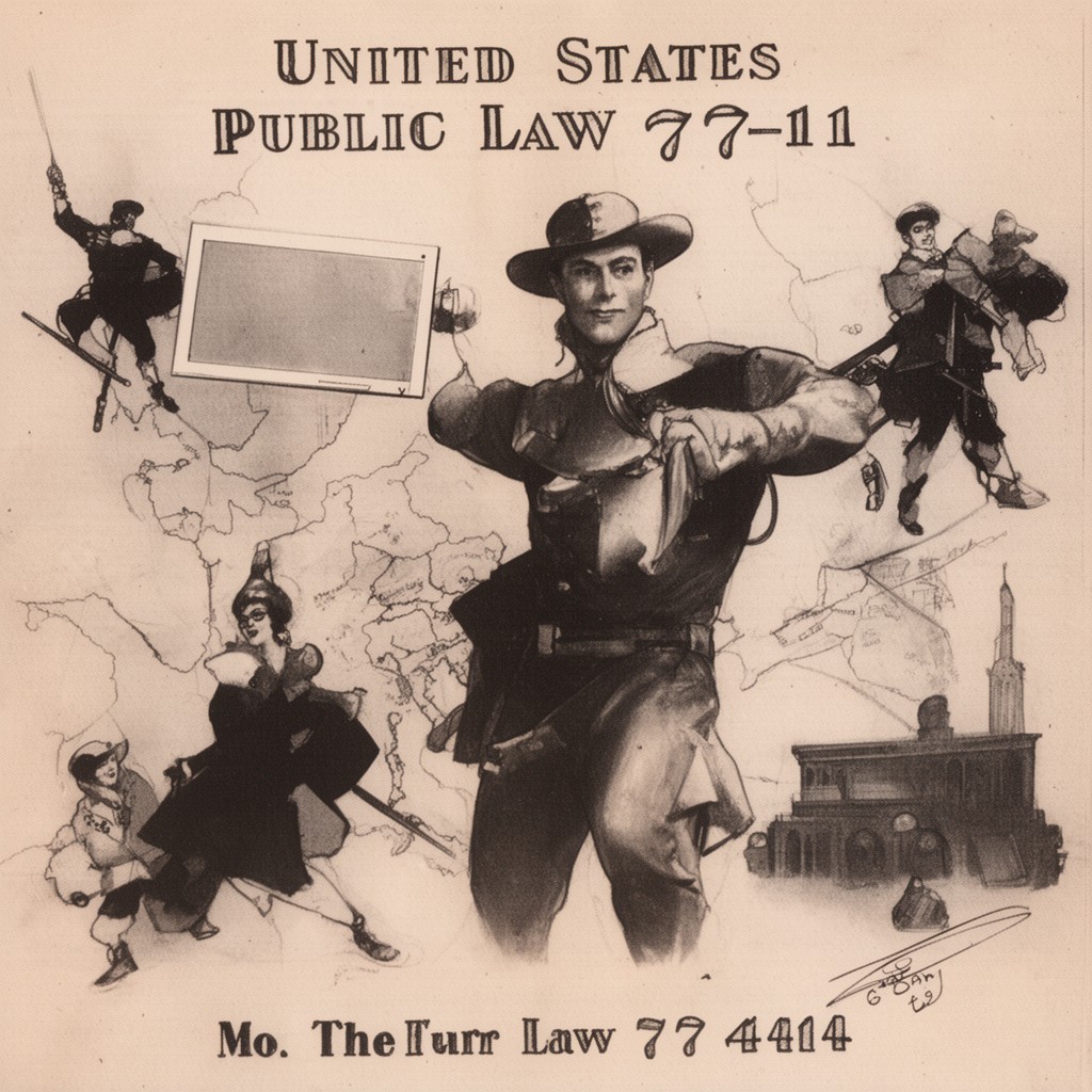 AI-generated illustration of United States Public Law 77-11