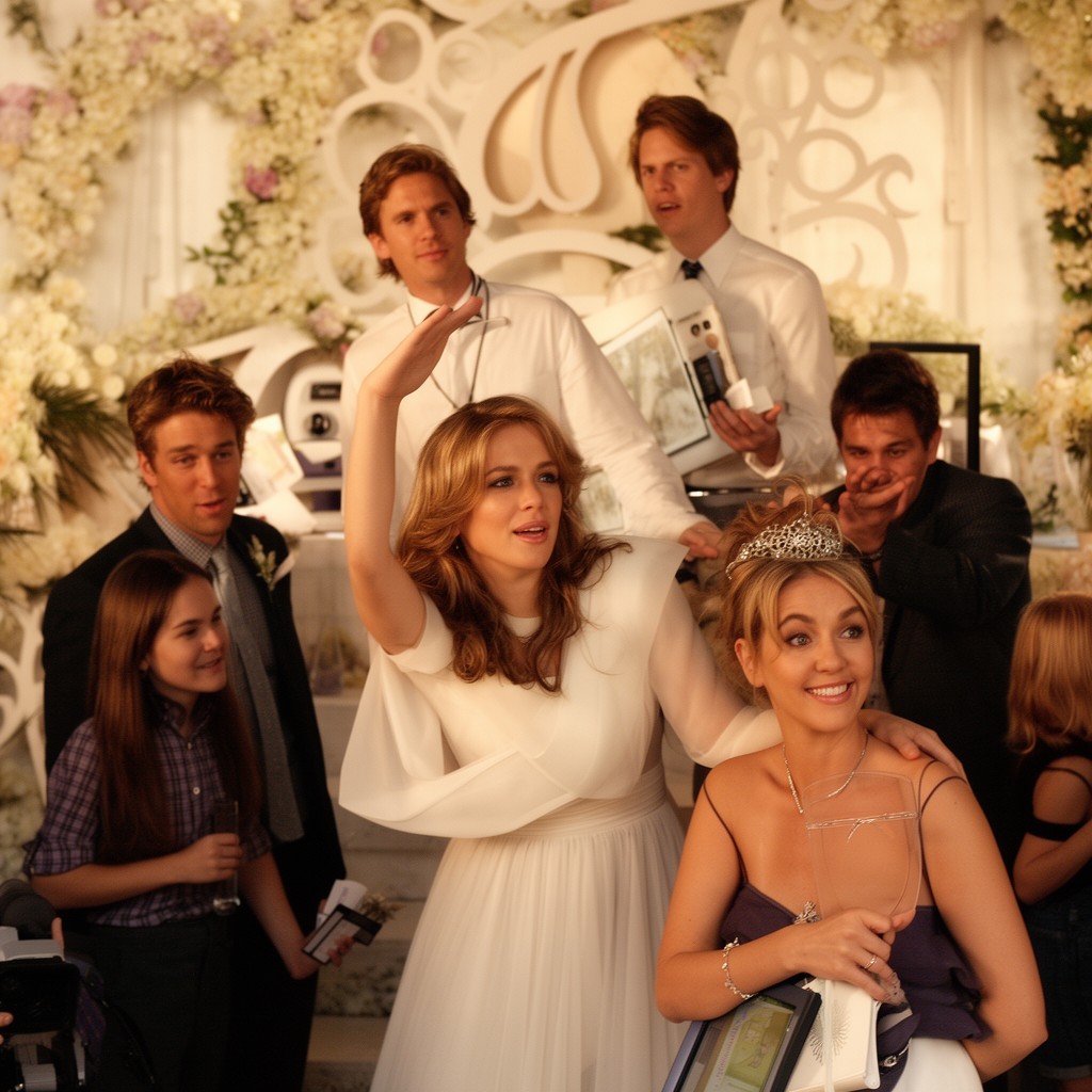 AI-generated illustration of Wedding Crashers