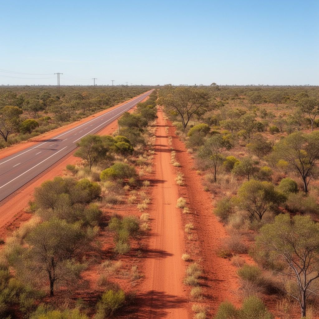 AI-generated illustration of Barkly Highway
