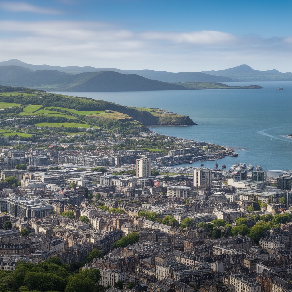 AI-generated illustration of City and County of Swansea