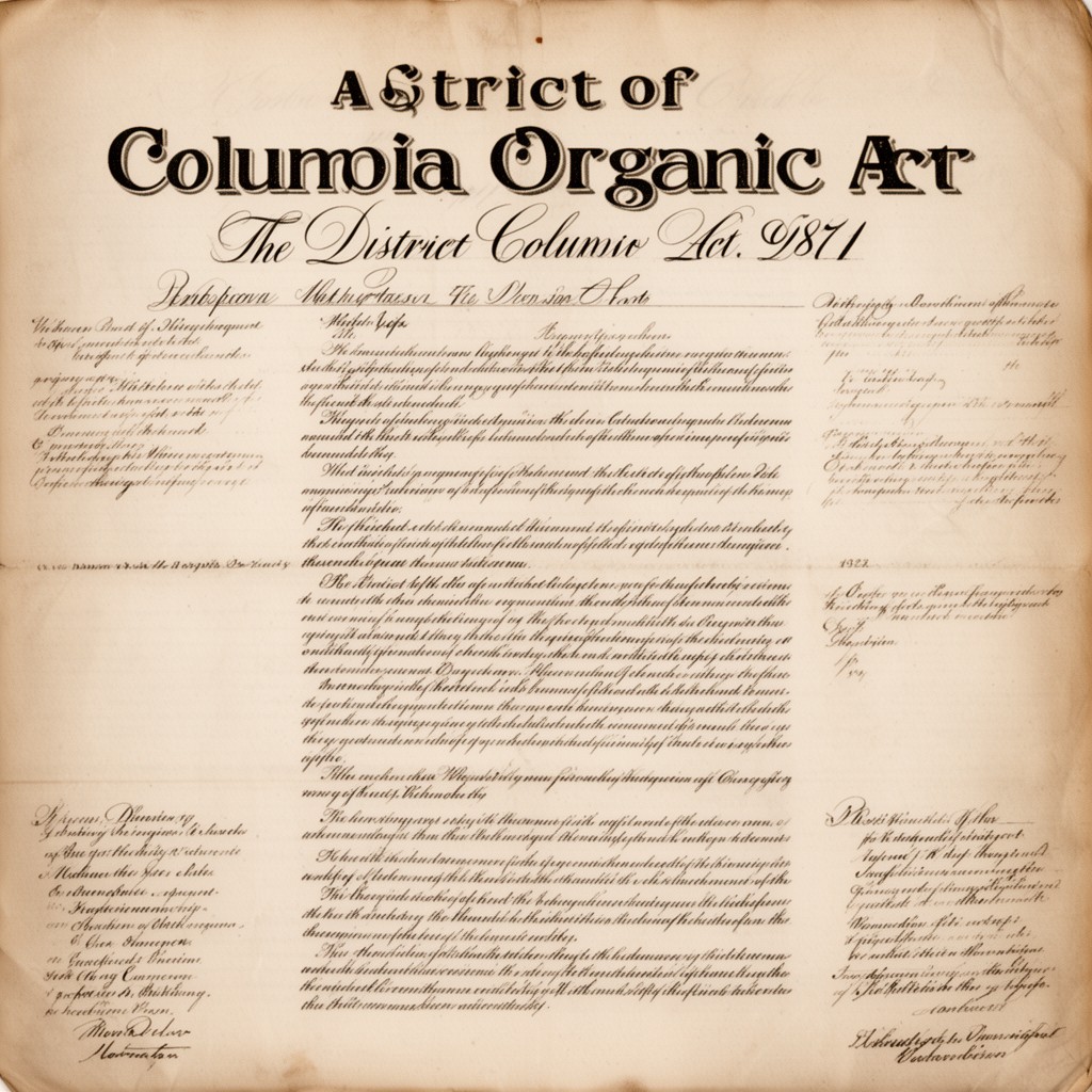 AI-generated illustration of District of Columbia Organic Act of 1871