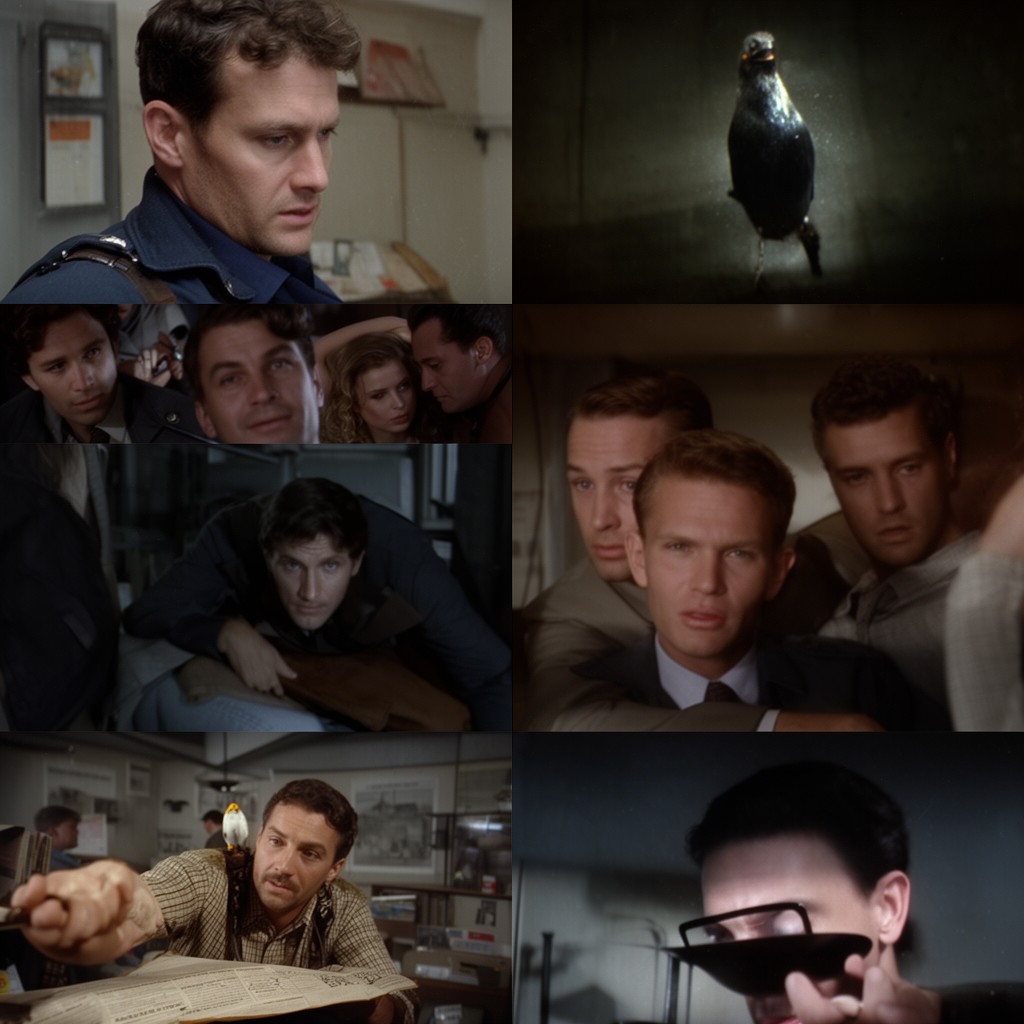 AI-generated illustration of film Birdman of Alcatraz