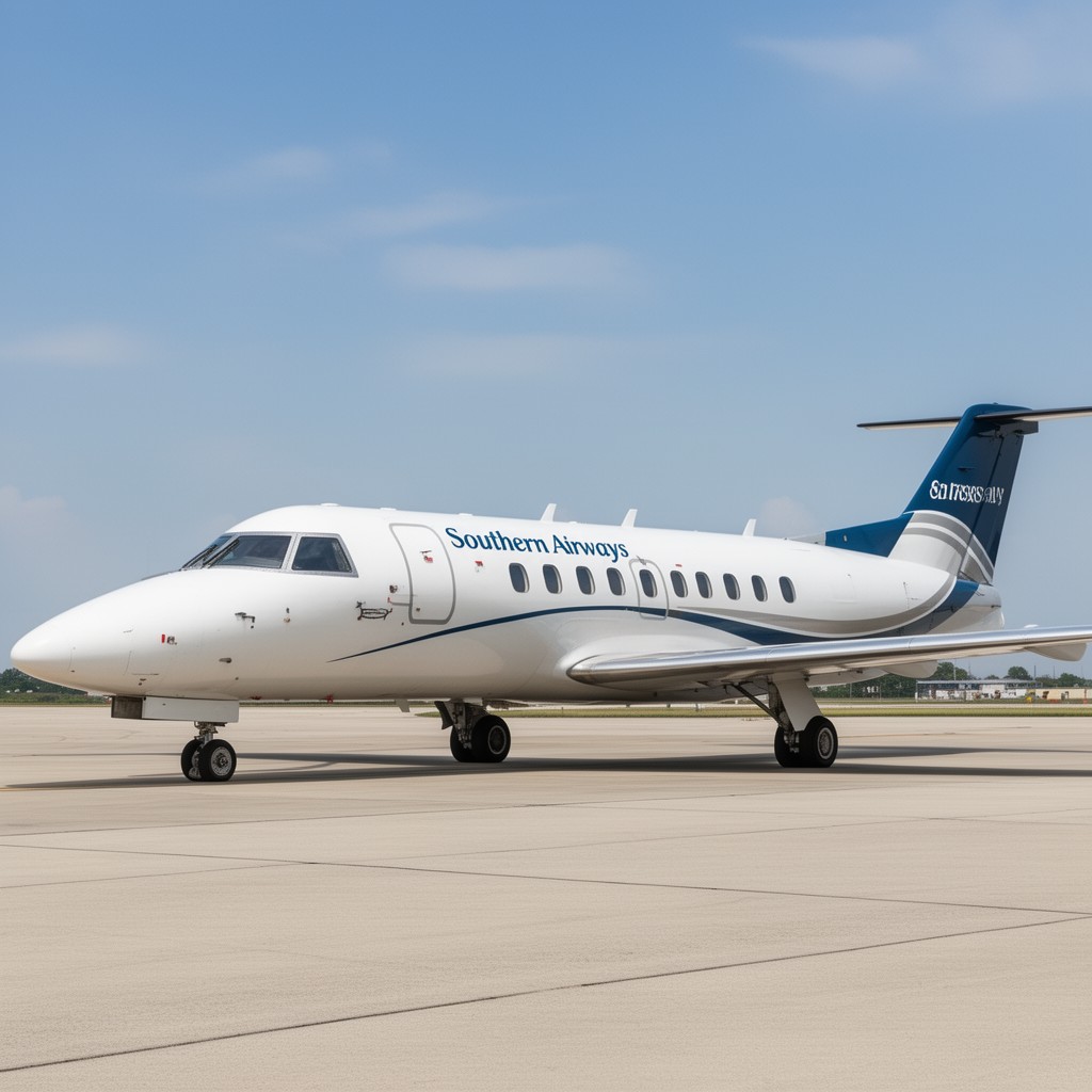 AI-generated illustration of Southern Airways Express