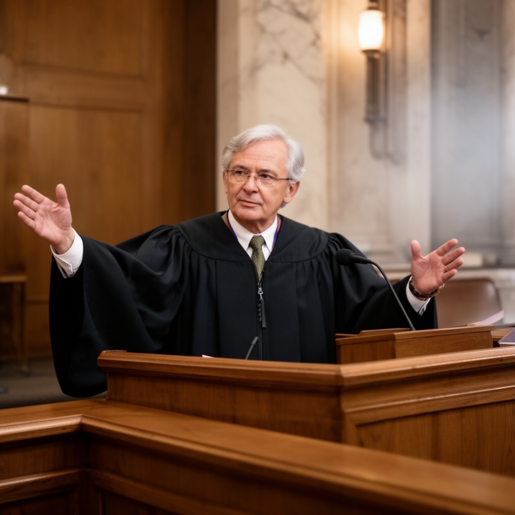 AI-generated illustration of Chief Justice of California