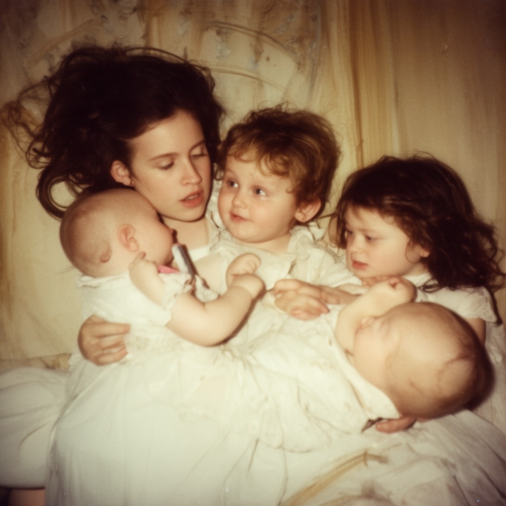 AI-generated illustration of Three Little Babes