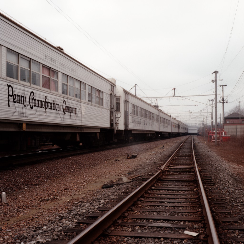 AI-generated illustration of Penn Central Transportation Company