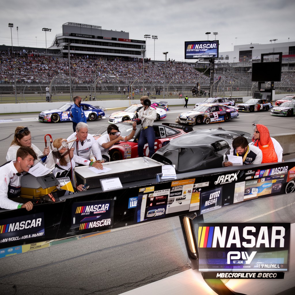 AI-generated illustration of NASCAR on Fox