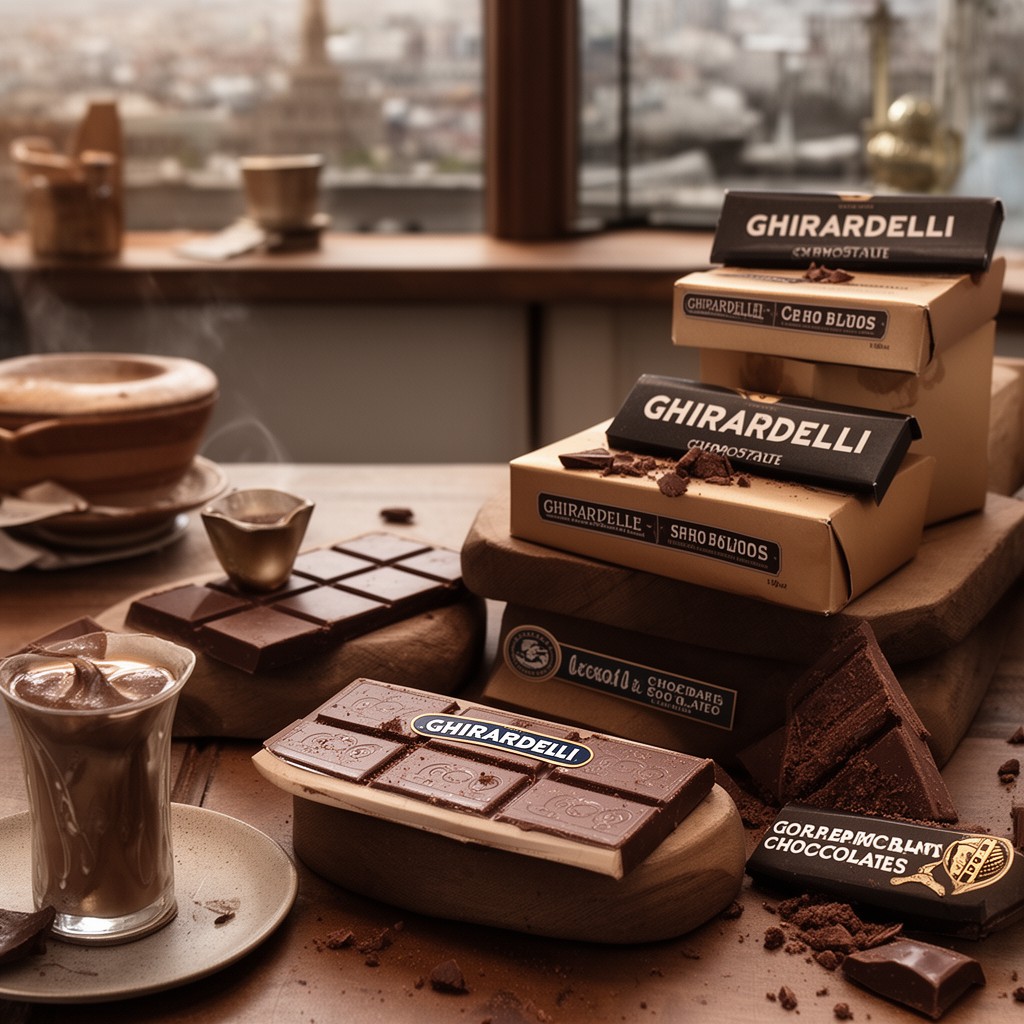 AI-generated illustration of Ghirardelli Chocolate Company