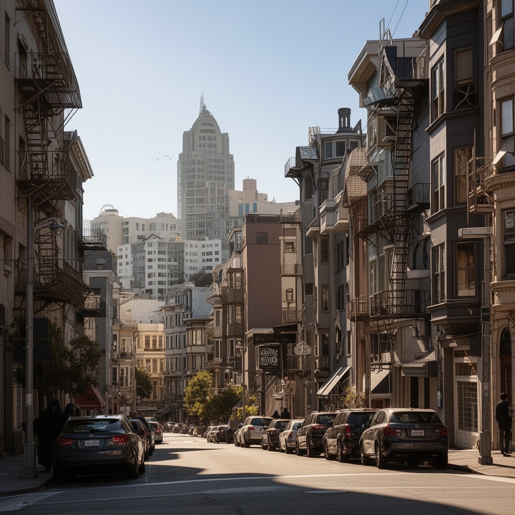 AI-generated illustration of San Francisco Designated Landmark