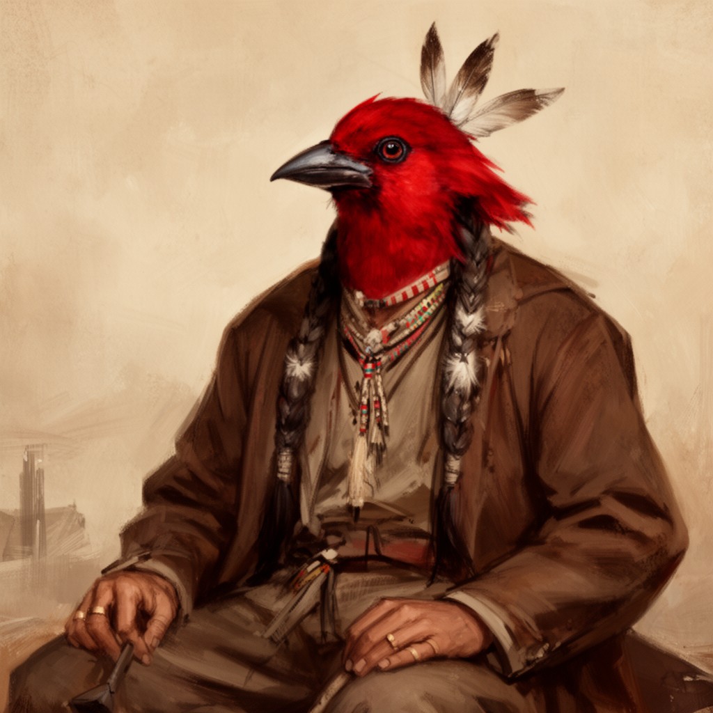 AI-generated illustration of Red Bird