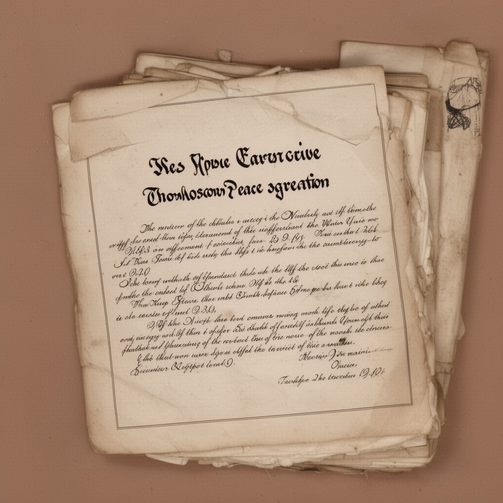AI-generated illustration of Moscow Peace Treaty